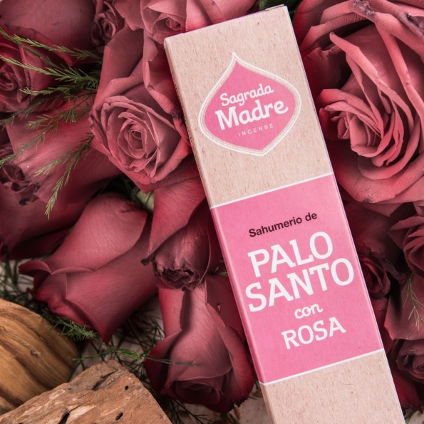 INCIENSO DE PALO SANTO CON ROSAS 8 VARITAS