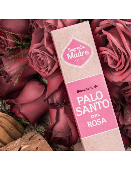 INCIENSO DE PALO SANTO CON ROSAS 8 VARITAS