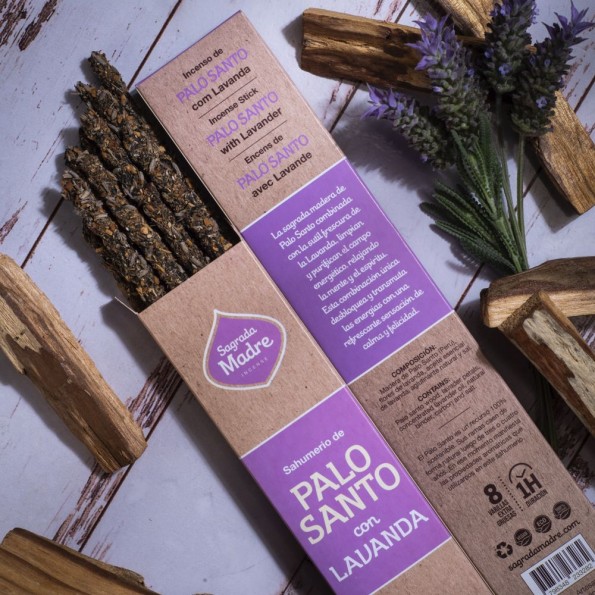 INCIENSO DE PALO SANTO CON LAVANDA 8 VARITAS