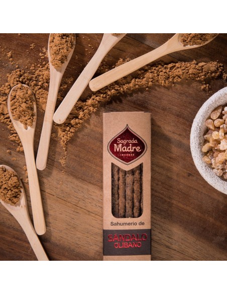 INCIENSO DE SANDALO Y OLIBANO NATURAL 8 VARITAS
