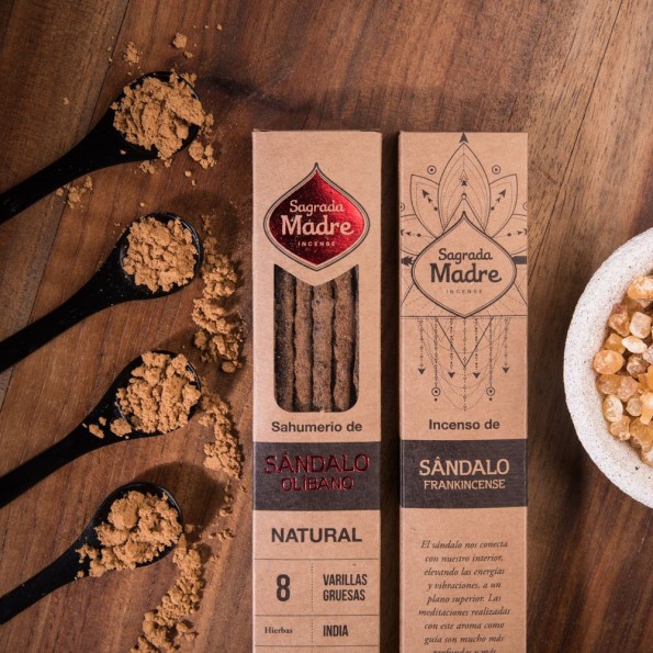 INCIENSO DE SANDALO Y OLIBANO NATURAL 8 VARITAS