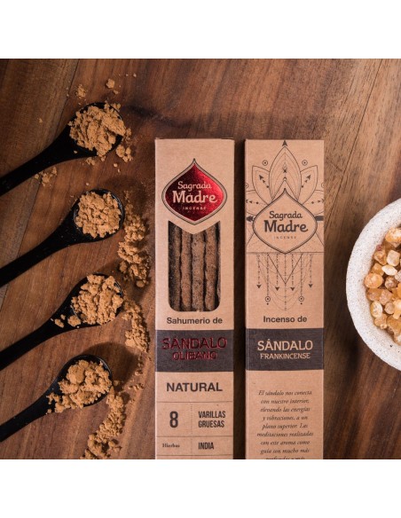 INCIENSO DE SANDALO Y OLIBANO NATURAL 8 VARITAS
