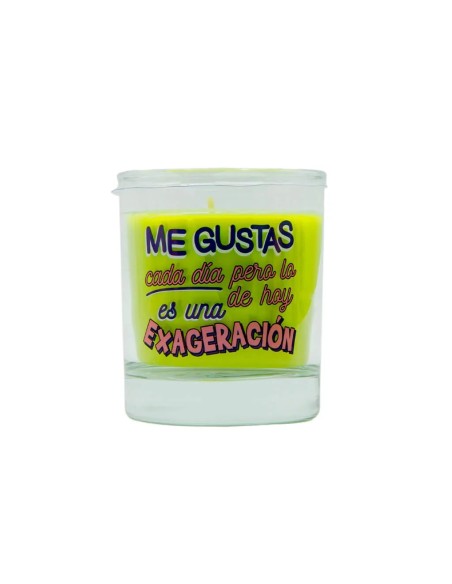 VELA VASO PERF. MENSAJE EXAGERACIÓN