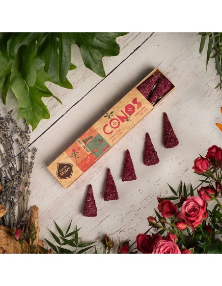 CONOS DE PETALOS DE ROSA