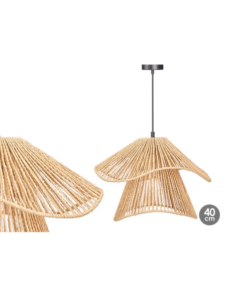 LAMPARA TECHO 40CM DOBLE CUERDA