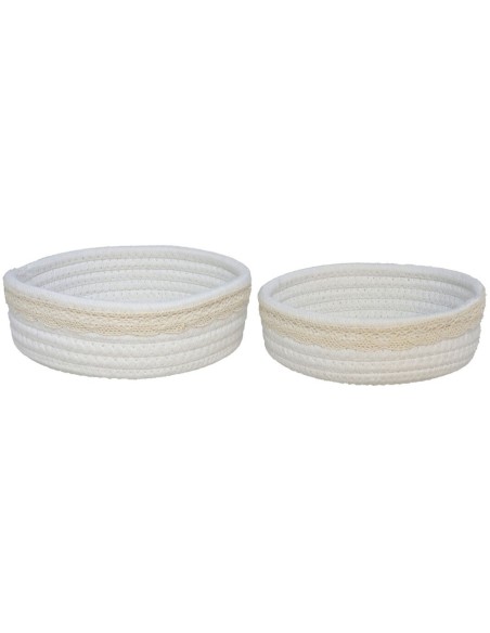 S/2 CESTAS AVILA REDON. 18x6CM 16x5CM