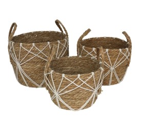 SET 3 CESTAS REDONDAS CON ASAS NIGER