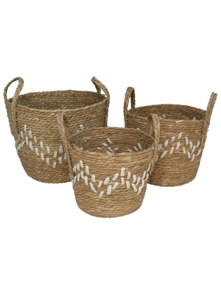 SET 3 CESTAS REDONDAS CON ASAS TOGO