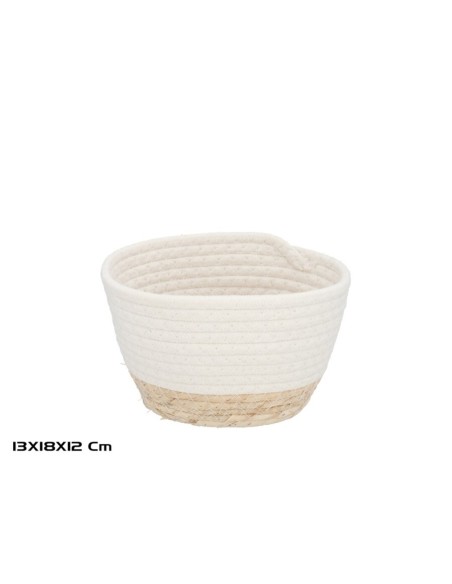 CESTA  LUZ BLANCA 18X13X12