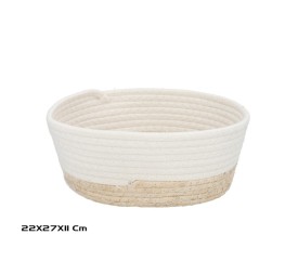 CESTA  LUZ BLANCA 27X22X11