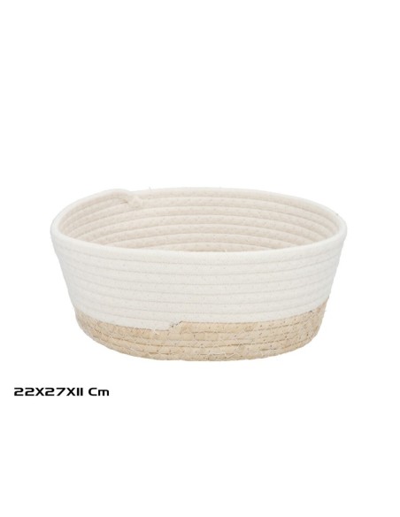 CESTA  LUZ BLANCA 27X22X11