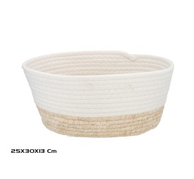 CESTA  LUZ BLANCA 30X25X13