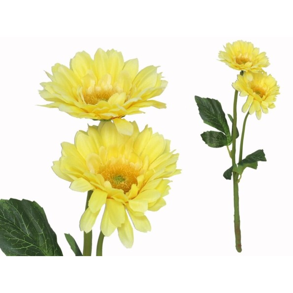 VARA GERBERA X2 -43CM (AMARILLO)