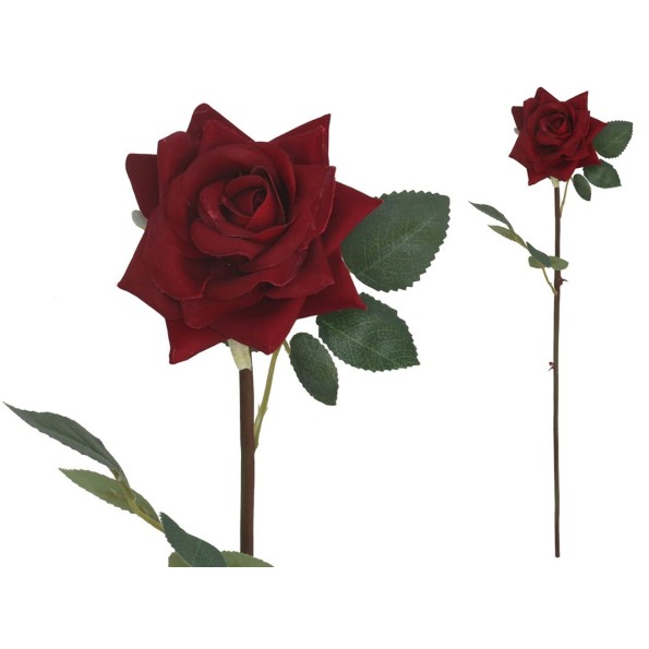 VARA ROSA TERCIOPELO -58CM