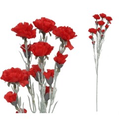 VARA CLAVELLINA FLOCADA X 5-59 CM (ROJO)