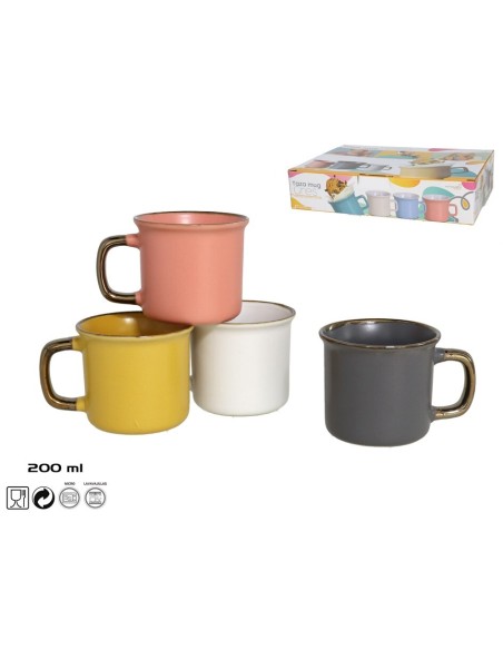 TAZA MUG TIERRA 200ML SURTIDO GRES