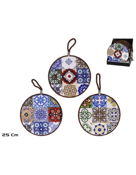 AZULEJO COLGANTE 25CM RED. 3 SURT. TANGER