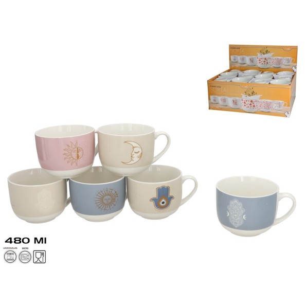 JUMBO MUG MUNDOS 480ML