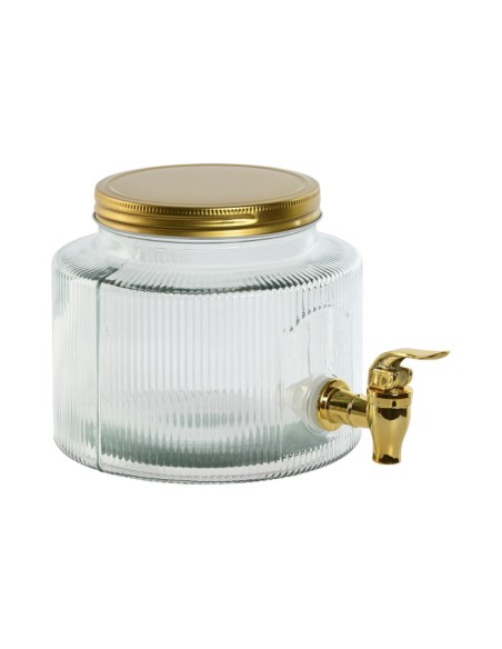 DISPENSADOR BEBIDAS CRISTAL METAL 17,8X25X15