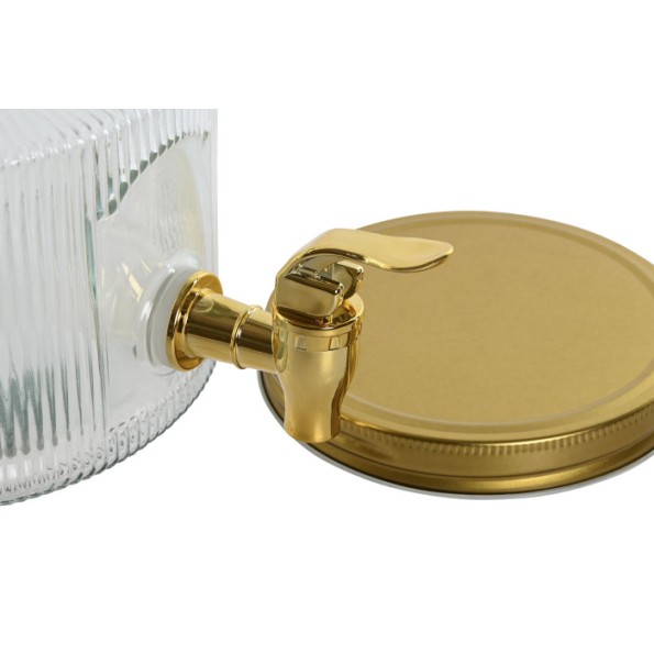 DISPENSADOR BEBIDAS CRISTAL METAL 17,8X25X15