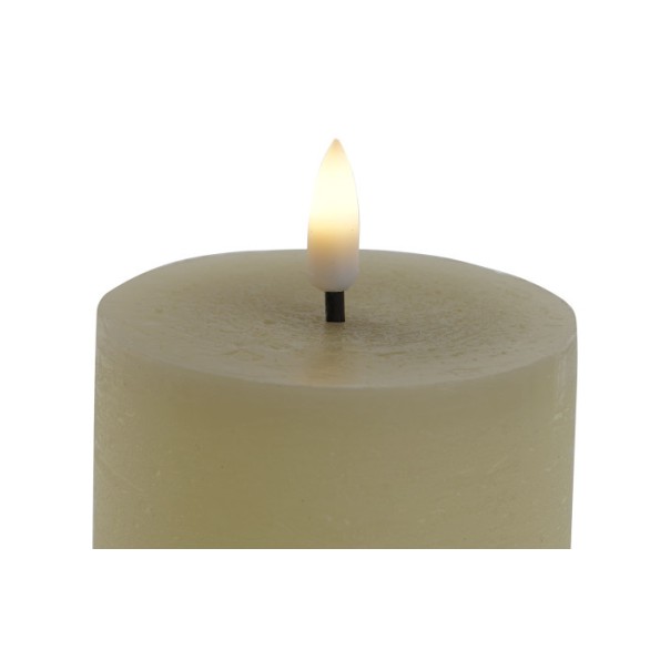VELA LED CERA 7,5X7,5X12,5 TACTIL BEIGE
