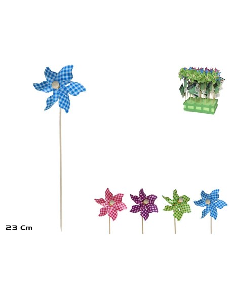 MOLINILLO DE VIENTO JARDÍN VICHY 23CM 4S