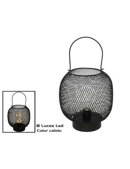 FAROL NEGRO DAL 17,5CM DIAM.