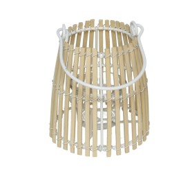 PORTAVELAS NATURAL C/VASO CRISTAL BOMBAY 13X11CM