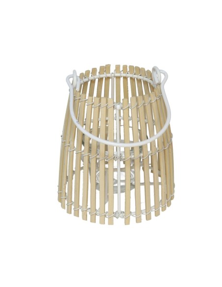 PORTAVELAS NATURAL C/VASO CRISTAL BOMBAY 13X11CM