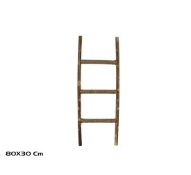 ESCALERA MADERA DECORACION 80X30CM