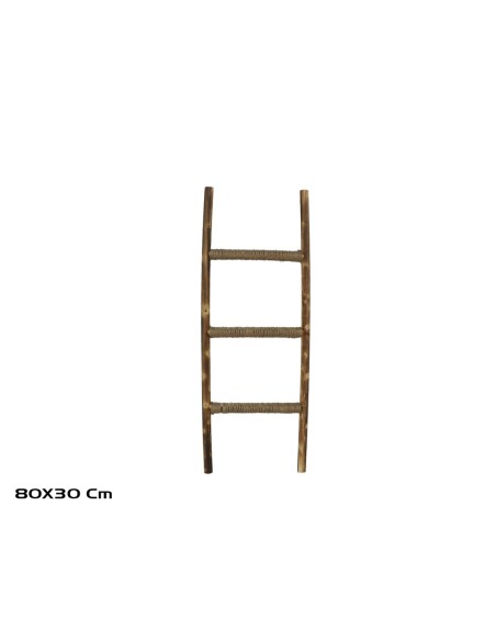 ESCALERA MADERA DECORACION 80X30CM
