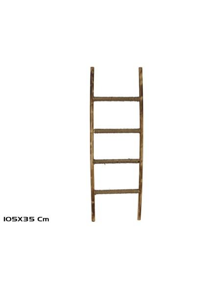 ESCALERA MADERA DECORACION 105X35CM