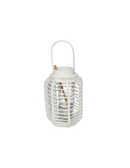 PORTAVELAS BLANCO VASO CRISTAL COMET 28CM