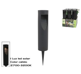 LAMPARA SOLAR PLUTON LUZ CALIDA PLASTICO 8X45,5CM