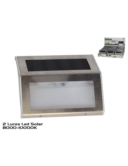 APLIQUE SOLAR MOVI. 2LED 9,8X8X2,2 CM