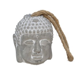 TOPE DE PUERTA CABEZA BUDA GRIS 13X13X15 CM