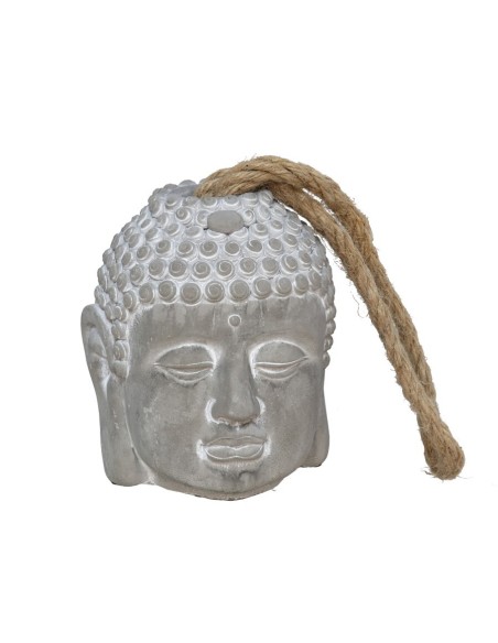 TOPE DE PUERTA CABEZA BUDA GRIS 13X13X15 CM