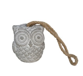 TOPE DE PUERTA BUHO GRIS 13X13X15 CM