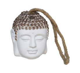 TOPE DE PUERTA CABEZA BUDA BLANCO 13X13X15 CM