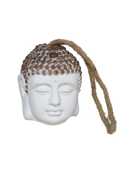 TOPE DE PUERTA CABEZA BUDA BLANCO 13X13X15 CM