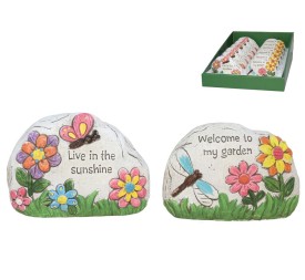 PIEDRA DECORADA CON FRASE 2 SRT 10,5X4X7 CM