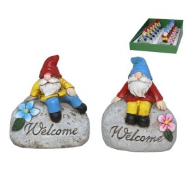 PIEDRA CON GNOMO SENTADO 2 SRT 14X13,8X12,7 CM