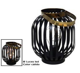 FAROL INT. 8LED L/CALI ANDER METAL 2SRT  14X14X18C