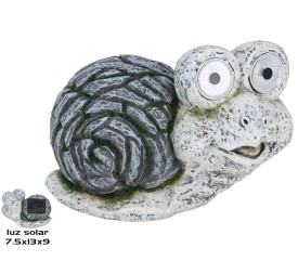 CARACOL DODO C/ LUZ SOLAR 13X7,5X9 CM