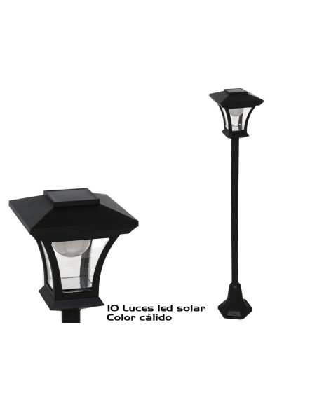 FAROLA SOLAR MILO PLS 10LEDS 120X20,8X20,8 CM