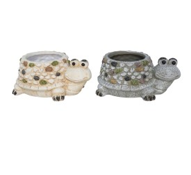 MACETERO TORTUGA TERRACOTA 2 SRT 19,5X14X9 CM