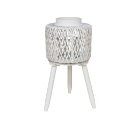 PORTAVELAS C/VASO PAZ BLANCO 25X22 CM