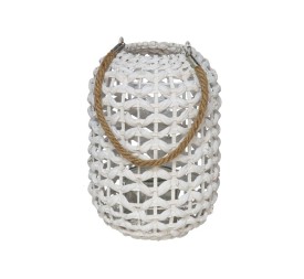 PORTAVELAS C/VASO BELLA BLANCO 26X18 CM