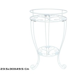 MACETERO DOS PISOS MARTE 30X30X49,5 BLANCO