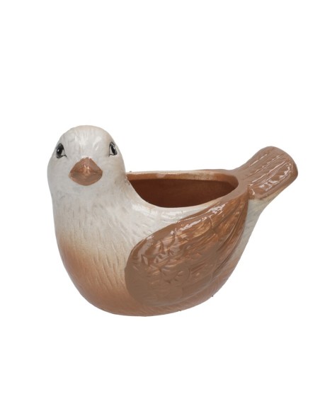 MACETERO DOLOMITA PAJARO 22X14,5X15 CM